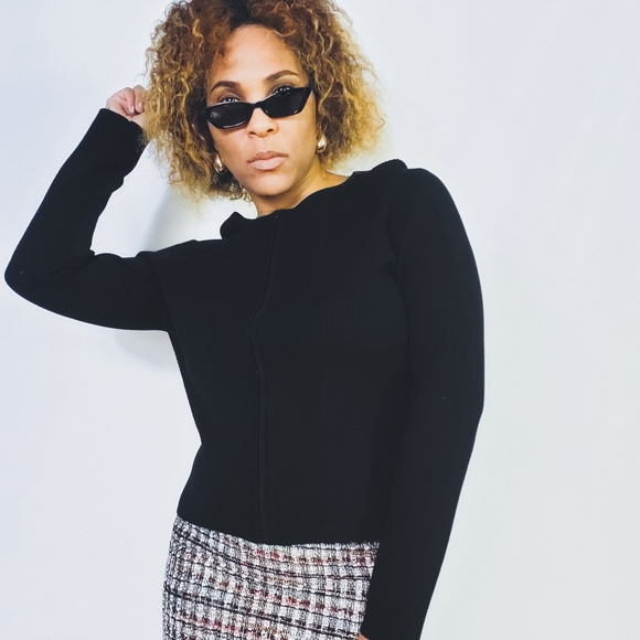 Zip Up Silk Blend Sweater - Picture 2 of 7